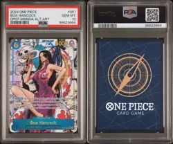 2024 ONE PIECE OP07 500 YEARS IN THE FUTURE MANGA ALT. ART BOA HANCOCK PSA 10 - Image 3