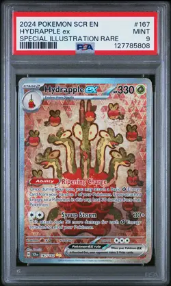 2024 POKEMON SCR EN-STELLAR CROWN SPECIAL ILLUSTRATION RARE HYDRAPPLE EX PSA 9 - Image 1