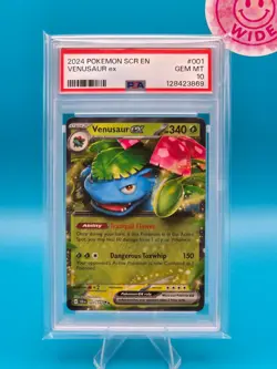 PSA 10 - 2024 POKEMON SCR EN-STELLAR CROWN 001 VENUSAUR EX - Image 1