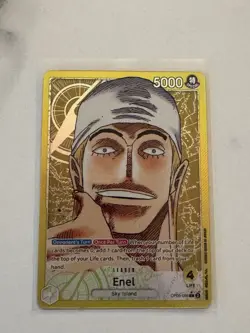 ENEL - One Piece TCG OP05-098 Alt Art Leader - Awakening of the New Era English - Image 1