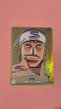 One Piece TCG Enel OP05-098 Awakening Of The New Era Alt Art Leader English Card - Image 1