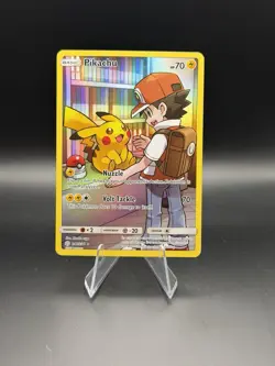 Pokemon Pikachu 241/236 Alt Art Secret Rare Cosmic Eclipse Sun & Moon LP - Image 1