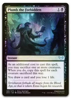 Plumb the Forbidden #81 (Foil) (NM) Strixhaven STX Magic MTG - Image 1