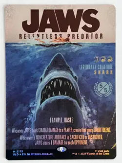 Jaws, Relentless Predator 2175 Secret Lair Drop MTG Rainbow Foil 🌈 Near Mint - Image 1