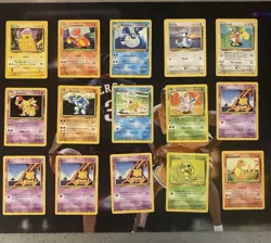 1999 Pokemon Base, Jungle and Fossil Set 83 Card Lot - Image 1