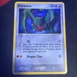 Pokemon TCG Rayquaza Holo Rare Card 3/17 Pop Series 1 Promos NM Condition - Image 1