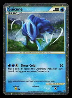 Suicune HGSS21 Holo Black Star Promo Pokemon Card - Image 1