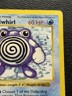 Pokemon Card TCG Poliwhirl 38/102 1st Edition Shadowless Base Set MP - Image 2