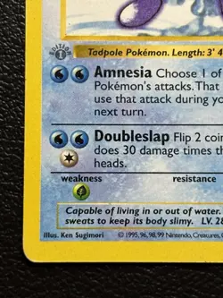 Pokemon Card TCG Poliwhirl 38/102 1st Edition Shadowless Base Set MP - Image 4