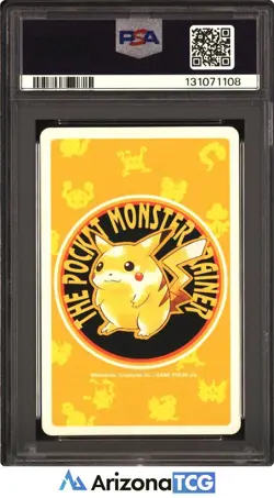 Pokemon 1998 Metapod 011B 2 of Diamonds Yellow Playing Card Japanese PSA 10 - Image 2