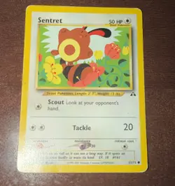 SENTRET Neo Discovery 63/75 Common Pokemon Card Unlimited MP - Image 1