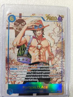 Portgas D Ace OP13-119 Secret Rare Alternate Art One Piece Card ENG NM - Image 1