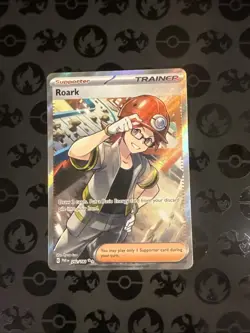 Pokemon TCG Roark Paradox Rift Holo Ultra Rare Trainer Card 242/182 - Image 1