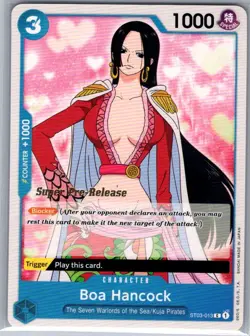 Boa Hancock ST03-013 English Super Pre-Release - One Piece Card - NM - Image 1