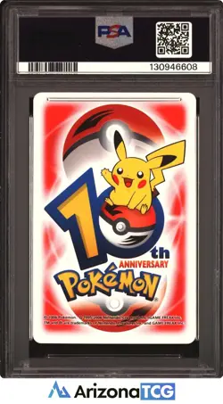 Pokemon 2006 Heracross/Shuckle Red-7 of Diamonds 10th Annv. Playing Card PSA 9 - Image 2