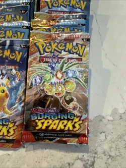 36 x SURGING SPARKS Sealed BOOSTER PACKS (Box Lot) 10 Pokemon Cards Per Pack🔥 - Image 4