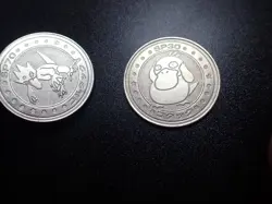 Pokemon Card Meiji Promo Battle Coin Silver x2 Psyduck & Golduck #6215 PLAY - Image 5