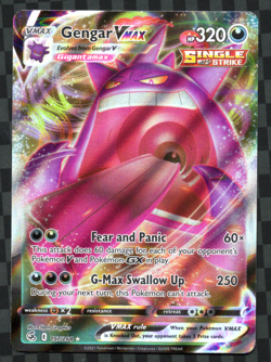 Gengar Vmax 157/264 - Fusion Strike Pokemon TCG Holo Ultra Rare 2021 - NM Card - Image 1