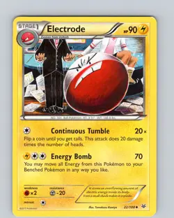 Pokemon TCG Electrode XY Roaring Skies 22/108 Regular Uncommon Card LP-NM - Image 1