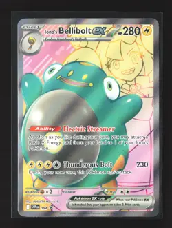 Pokemon SV: Scarlet & Violet Promo Cards #194 Promo Iono's Bellibolt ex Holo - Image 1