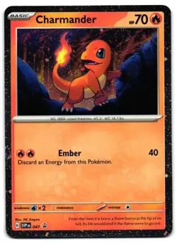 Charmander 047 - Scarlet & Violet Promo Pokemon TCG - M/LP Card - Image 1
