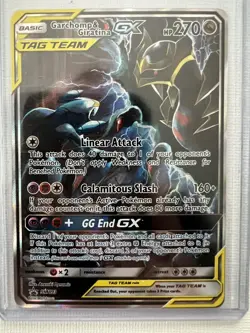 Pokemon TCG Garchomp & Giratina GX SM193 Sun & Moon Promo Card Near Mint - Image 1