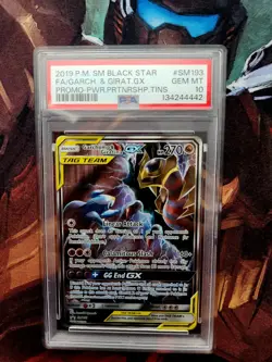 Pokemon TCG Garchomp & Giratina GX SM193 Sun & Moon Promo Card PSA 10 - Image 1