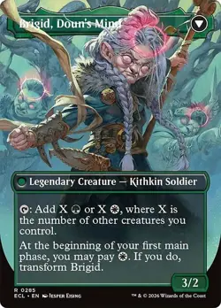 Brigid, Clachan's Heart (Borderless) [Lorwyn Eclipsed] MTG - Image 2