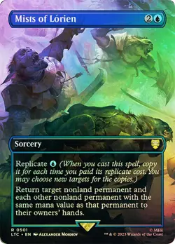 Magic The Gathering MTG MISTS OF LORIEN FOIL BORDERLESS Lord of the Rings NM - Image 1