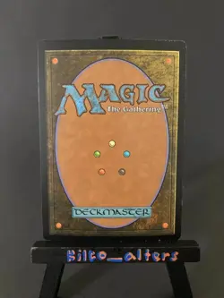 MTG Hand Painted Alter: ISLAND Magic the Gathering anime art CORTANA - Image 2