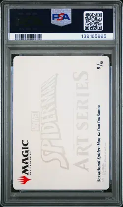 2025 MTG MARVEL'S SPIDER-MAN SCENE BOX ART SER #5 SENSATIONAL SPIDER-MAN PSA 10 - Image 2