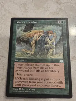 Gaea's Blessing *Weatherlight* MTG Magic the Gathering Nrmt To Mt - Image 1