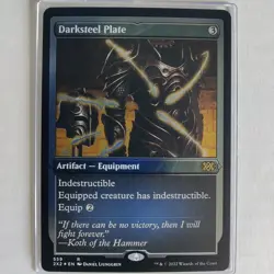 Darksteel Plate - Foil Etched - NM - Double Masters 2022 2X2 - MTG - Image 1