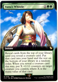 MTG Yuna's Whistle (Extended Art) Commander: Final Fantasy 126 FFX NM - Image 1