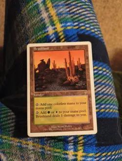 Brushland 7th Edition Mtg Moderate Play - Image 1