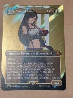 Tifa, Martial Artist (Borderless) (Surge Foil) Commander: Final Fantasy Foil - Image 1