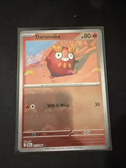 2025 Pokemon Black Bolt Poke Ball Reverse Holo Darumaka 013/086 - Image 1