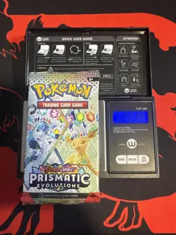 22.14g HEAVY - Pokemon TCG Prismatic Evolution Booster Pack! Possible GOD U - Image 1