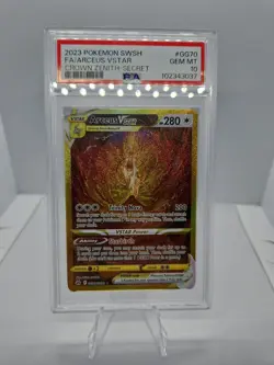 2023 POKEMON SWORD & SHIELD CROWN ZENITH SECRET FULL ART/ARCEUS VSTAR PSA 10 - Image 1