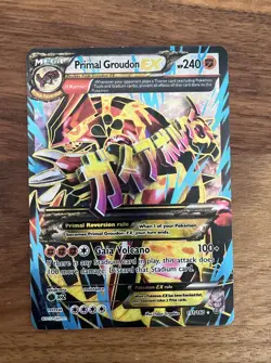 Pokemon Primal Groudon EX 151/160 XY Primal Clash Full Art Card NM/M - Image 1