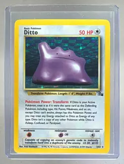 Ditto 1999 Pokemon Fossil #3 Holo - Image 1