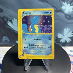 Pokemon Squirtle 132/165 Expedition Base Set Regular LP - Image 1