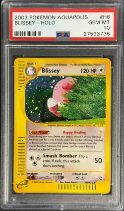2000 Pokemon Aquapolis Blissey Holo H6/H32 PSA 10 - Image 1