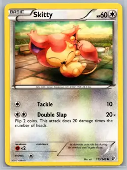 Pokemon TCG Skitty 113 | 2012 Boundaries Crossed - Image 1