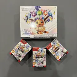 Pokemon TCG Prismatic Evolutions Sealed Lot ETB and 3 Booster Bundles - Image 1