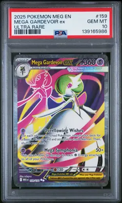 2025 POKEMON MEG EN-MEGA EVOLUTION ULTRA RARE #159 MEGA GARDEVOIR EX PSA 10 - Image 1