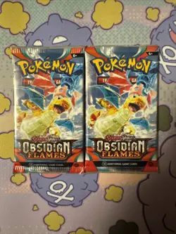 Pokemon TCG Obsidian Flames Booster 2 Packs Factory Sealed - Image 1
