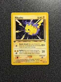 Pokemon Neo Genesis 1st Edition Pikachu #70/111 MP - Image 1