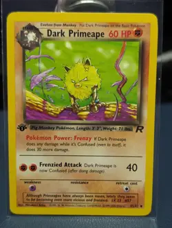 Dark Primeape 43/82 Team Rocket 1st Edition Uncommon 2000 Pokemon TCG - Image 1
