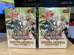 2 Boxes Hidden Arsenal: Chapter 1 Mini-Box 1st Edition Yu-Gi-Oh Sealed R0001 83717854326 - Image 1